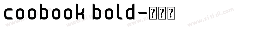 coobook bold字体转换